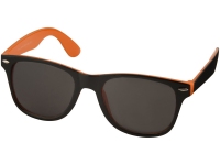 Очки солнцезащитные «Sun Ray» с цветной вставкой, оранжевый/черный, ПК-пластик