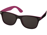 Очки солнцезащитные «Sun Ray» с цветной вставкой, розовый/черный, ПК-пластик