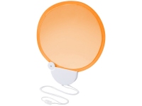 Складной вентилятор (веер) «Breeze», оранжевый/белый, АБС пластик