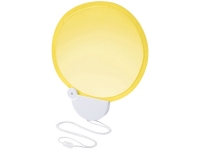 Складной вентилятор (веер) «Breeze», желтый/белый, АБС пластик