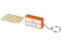 Брелок - фонарик «Cinema», оранжевый, АБС пластик