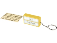 Брелок - фонарик «Cinema», желтый, АБС пластик