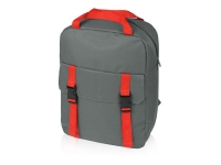 Рюкзак «Lock» с отделением для ноутбука, серый/красный, полиэстер