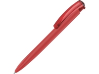 Ручка пластиковая шариковая трехгранная «Trinity K transparent Gum» soft-touch, красный, пластик с покрытием soft-touch