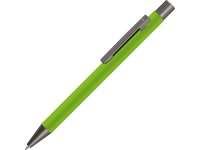 Ручка металлическая шариковая «Straight Gum» soft-touch с зеркальной гравировкой, зеленое яблоко, металл с покрытием soft-touch