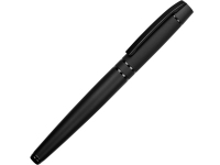 Ручка металлическая роллер «Vip R Gum» soft-touch с зеркальной гравировкой, черный, металл с покрытием soft-touch