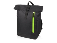 Рюкзак-мешок «Hisack», черный/зеленое яблоко, полиэстер