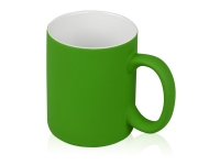 Кружка с покрытием soft-touch «Barrel of a Gum», зеленое яблоко, фарфор