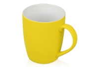 Кружка с покрытием soft-touch «Tulip Gum», желтый, фарфор с покрытием soft-touch