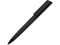 Ручка пластиковая soft-touch шариковая «Taper», черный, пластик с покрытием soft-touch