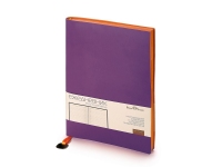 Ежедневник недатированный А5 «Mercury», фиолетовый/оранжевый