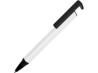 Ручка-подставка металлическая «Кипер Q», белый/черный, металл/пластик