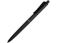 Ручка пластиковая soft-touch шариковая «Plane», черный, верхняя часть ручки- пластик, нижняя часть ручки- пластик с покрытием soft-touch