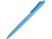 Ручка пластиковая soft-touch шариковая «Plane», голубой, верхняя часть ручки- пластик, нижняя часть ручки- пластик с покрытием soft-touch