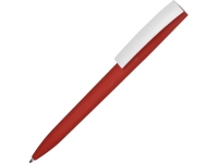 Ручка пластиковая soft-touch шариковая «Zorro», красный/белый, пластик с покрытием soft-touch