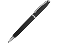 Ручка металлическая soft-touch шариковая «Flow», черный/серебристый, металл с покрытием soft-touch