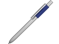 Ручка металлическая шариковая «Bobble», серый/синий, металл/силикон