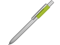 Ручка металлическая шариковая «Bobble», серый/зеленое яблоко, металл/силикон
