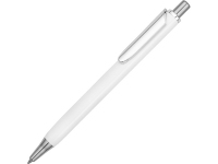 Ручка металлическая шариковая трехгранная «Riddle», белый/серебристый, металл/пластик