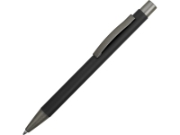 Ручка металлическая soft touch шариковая «Tender», черный/серый, металл