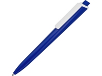 Ручка пластиковая трехгранная шариковая «Lateen», синий/белый, пластик