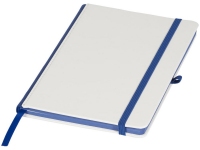 Блокнот А5 «Solid», белый/ярко-синий, искусственная кожа PU