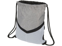Спортивный рюкзак-мешок, серый/белый, ткань из вереска с полиуретановой подкладкой 210D