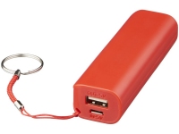Портативное зарядное устройство «Span», 1200 mAh, красный, пластик