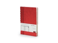 Ежедневник недатированный с индексами А5 «Bergamo», красный, искусственная кожа