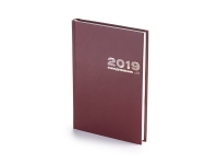 Ежедневник А5 датированный «Бумвинил» на 2021 год, бордовый, бумвинил