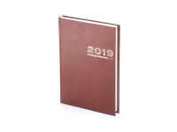 Ежедневник А5 датированный «Бумвинил» на 2021 год, коричневый, бумвинил