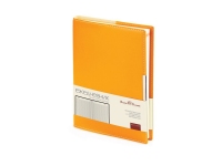 Ежедневник недатированный А5 «Metropol», оранжевый, искусственная кожа