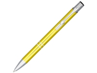 Ручка металлическая шариковая «Moneta» с анодированным покрытием, золотистый, алюминиевый корпус с элементами АБС пластика и стальным зажимом