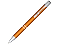 Ручка металлическая шариковая «Moneta» с анодированным покрытием, оранжевый, алюминиевый корпус с элементами АБС пластика и стальным зажимом