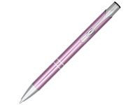 Ручка металлическая шариковая «Moneta» с анодированным покрытием, розовый, алюминиевый корпус с элементами АБС пластика и стальным зажимом