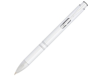 Ручка пластиковая шариковая «Moneta», серебристый, корпус из АБС пластика со стальным зажимом