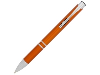 Ручка пластиковая шариковая «Moneta», оранжевый, корпус из АБС пластика со стальным зажимом