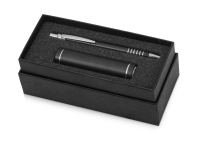 Подарочный набор Essentials Bremen с ручкой и зарядным устройством, черный/серебристый, металл