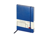 Блокнот А5 «Megapolis Journal», синий, искусственная кожа на бумажной основе