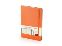 Блокнот А5 «Megapolis Journal», оранжевый, искусственная кожа на бумажной основе