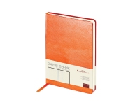 Ежедневник недатированный А5 «Megapolis», оранжевый, искусственная кожа на бумажной основе
