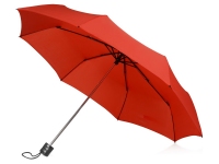 Зонт складной «Columbus», красный, купол- полиэстер, каркас-сталь, спицы- сталь, ручка- пластик