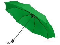 Зонт складной «Columbus», зеленый, купол- полиэстер, каркас-сталь, спицы- сталь, ручка- пластик