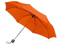 Зонт складной «Columbus», оранжевый, купол- полиэстер, каркас-сталь, спицы- сталь, ручка- пластик