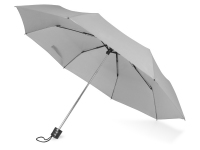 Зонт складной «Columbus», серый, купол- полиэстер, каркас-сталь, спицы- сталь, ручка- пластик