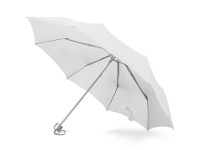 Зонт складной «Tempe», белый, купол- полиэстер, каркас-металл, спицы- фибергласс, ручка-пластик