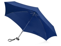 Зонт складной «Frisco» в футляре, синий, купол- эпонж, каркас- металл, спицы- фибергласс, ручка-пластик с покрытием соф- тач
