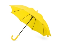 Зонт-трость «Edison» детский, желтый, купол- полиэстер, каркас-сталь, спицы- сталь, ручка-пластик