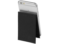 Кошелек-подставка для телефона с защитой от RFID считывания, черный, полиэстер