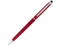 Ручка пластиковая шариковая «Valeria», красный/серебристый, АБС пластик/металл